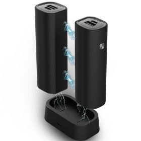 Hand Warmers Rechargeable 2 Pack, 10000 mAh Electric Hand Warmer,360°Surround Heat Magnetic Electric Handwarmer (Color: black)